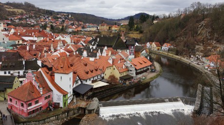 Český Krumlov-výhled ze zámecké věže (7)