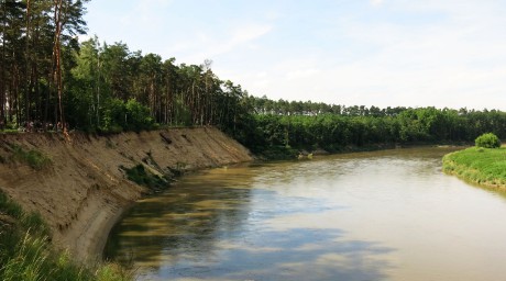 Osypané břehy - řeka Morava (2)