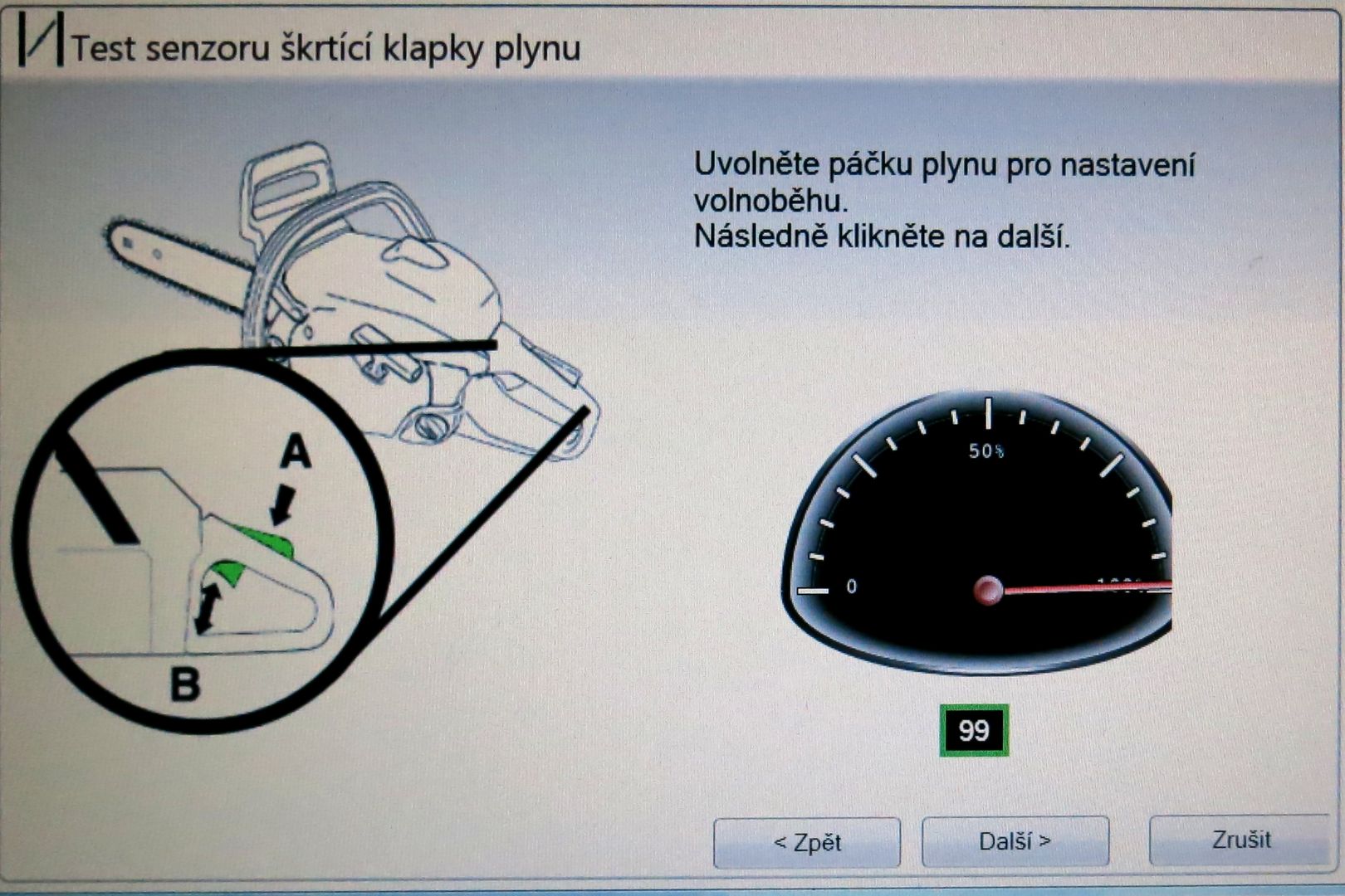 Postup diagnostiky motorové pily (19)