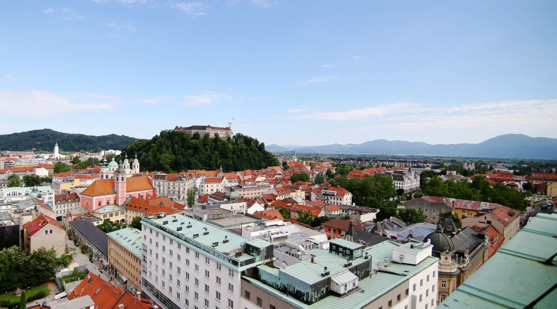 Lublaň - Nebotičnik - JV panorama