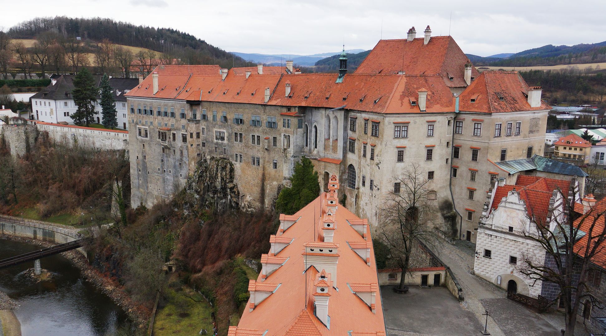 Český Krumlov-výhled ze zámecké věže (3)