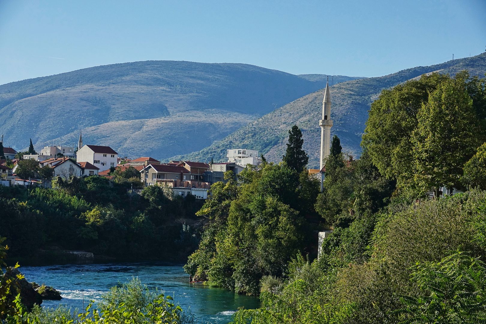 Mostar_ze Starého mostu na Neretvu (8)