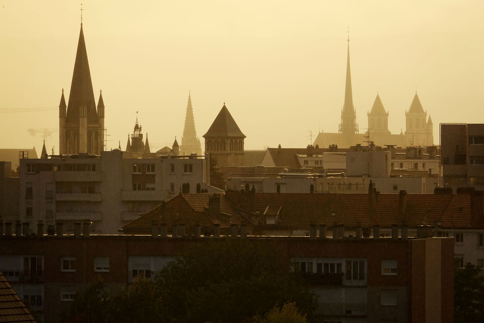 Dijon - panorama historického jádra