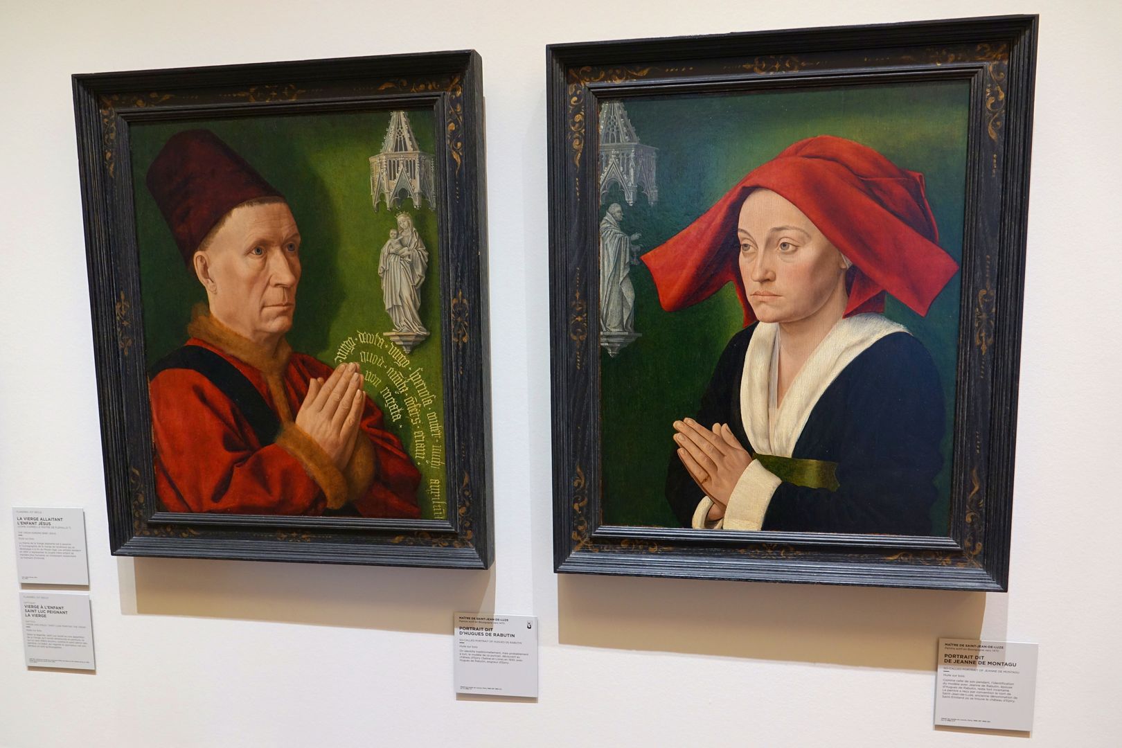 Dijon_Muzeum krásných umění_Mistr de Saint Jean de Lutz_portréty Huguese de Rabutin a Jeanne de Montagu (1470)