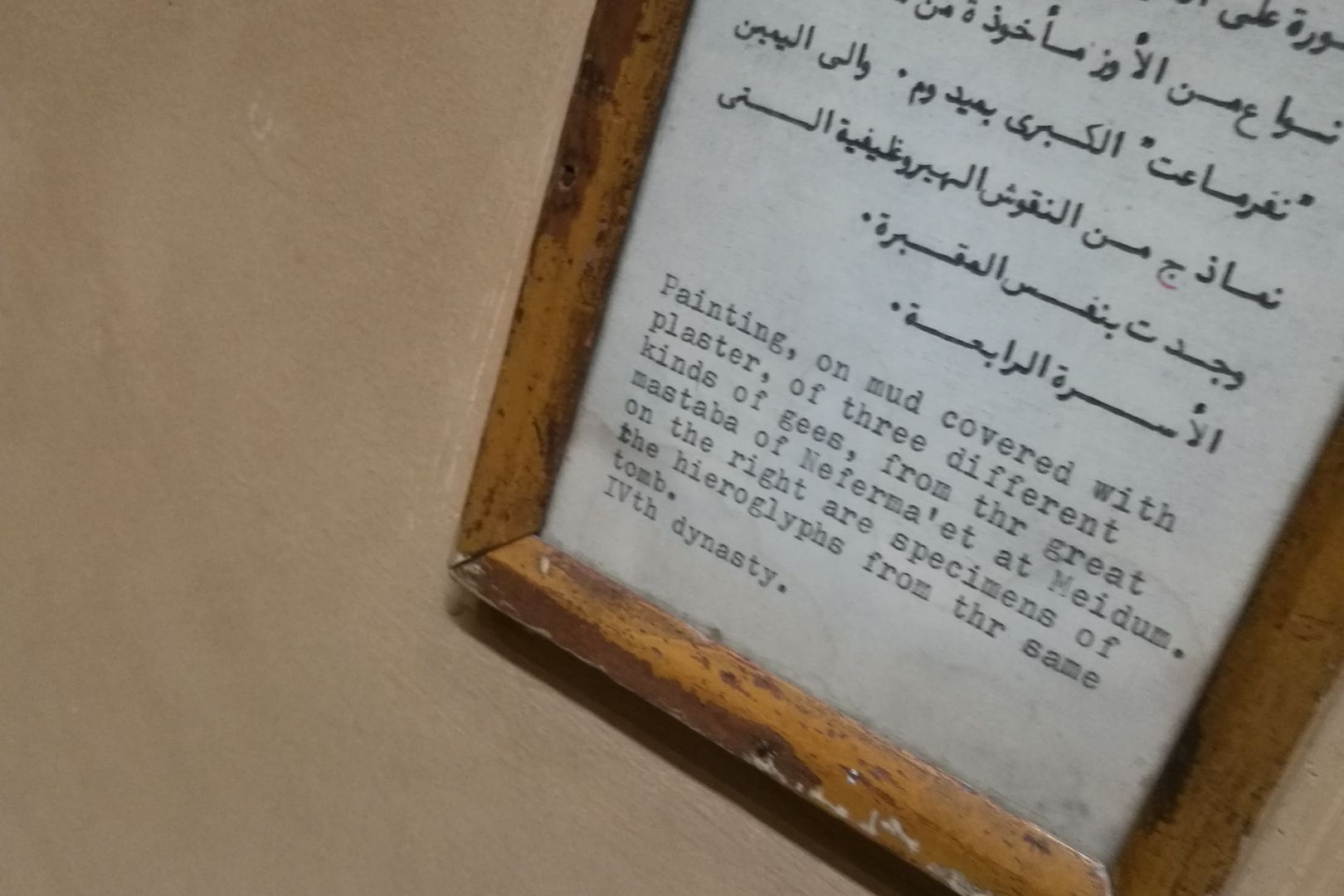 Káhira - Egyptské muzeum - malby hus z hrobky Nefermaata a Atety z Médúmu (2)