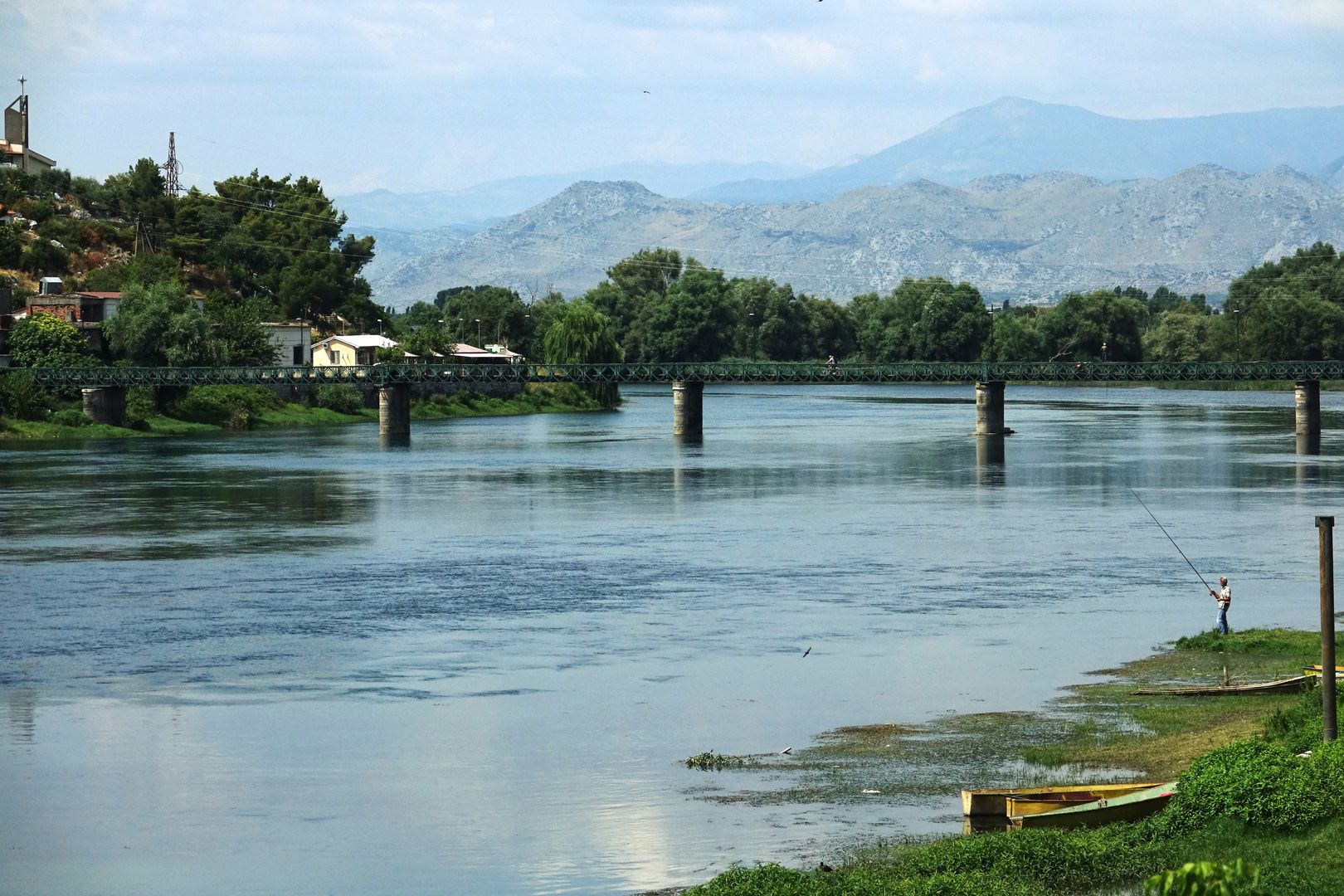 Albánie_Skadar_řeka Buna nad Skadarským jezerem (1)